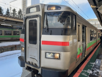 札幌駅から千歳駅の乗車記録(乗りつぶし)写真
