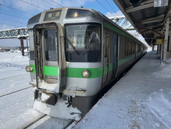 滝川駅から岩見沢駅の乗車記録(乗りつぶし)写真