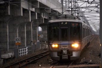 西松任駅から松任駅の乗車記録(乗りつぶし)写真