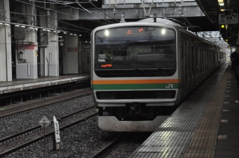 小山駅から上野駅の乗車記録(乗りつぶし)写真