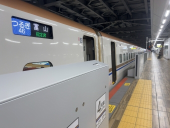 敦賀駅から金沢駅の乗車記録(乗りつぶし)写真