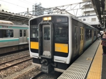 水戸駅から袋田駅の乗車記録(乗りつぶし)写真