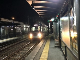 粟島（大阪屋ショップ前）駅から富山駅停留場の乗車記録(乗りつぶし)写真