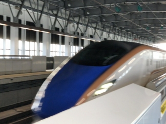 新高岡駅から金沢駅の乗車記録(乗りつぶし)写真