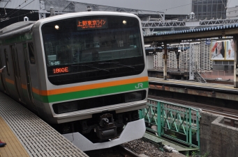 新橋駅から赤羽駅の乗車記録(乗りつぶし)写真