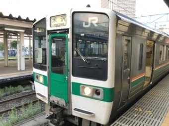 山形駅から米沢駅の乗車記録(乗りつぶし)写真