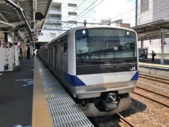 水戸駅から勝田駅の乗車記録(乗りつぶし)写真