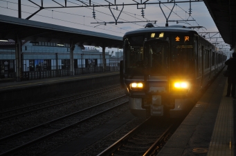 石動駅から金沢駅の乗車記録(乗りつぶし)写真