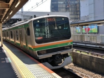 新橋駅から大宮駅の乗車記録(乗りつぶし)写真