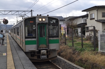 羽前千歳駅から南出羽駅の乗車記録(乗りつぶし)写真