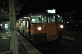 長岡駅から直江津駅の乗車記録(乗りつぶし)写真