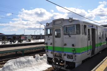 木古内駅から七重浜駅の乗車記録(乗りつぶし)写真