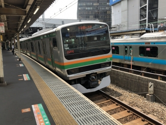 新橋駅から久喜駅の乗車記録(乗りつぶし)写真
