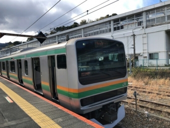 熱海駅から新橋駅の乗車記録(乗りつぶし)写真