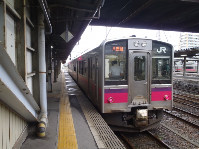 鉄道乗車記録の写真:乗車した列車(外観)(2)     「普通 秋田発 八郎潟行 2629M」
