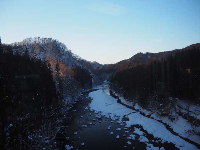 鉄道乗車記録の写真:車窓・風景(5)        「鉄橋「大又川橋梁」からの眺め
15:36」