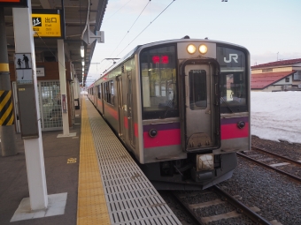 奥羽本線 湯沢駅から秋田駅の乗車記録(乗りつぶし)写真