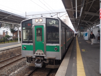 東北本線 白石駅から福島駅の乗車記録(乗りつぶし)写真