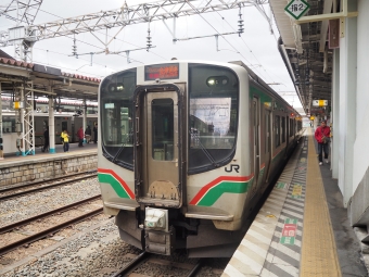 磐越西線 郡山駅から会津若松駅の乗車記録(乗りつぶし)写真