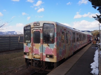 フラワー長井線 荒砥駅から赤湯駅の乗車記録(乗りつぶし)写真