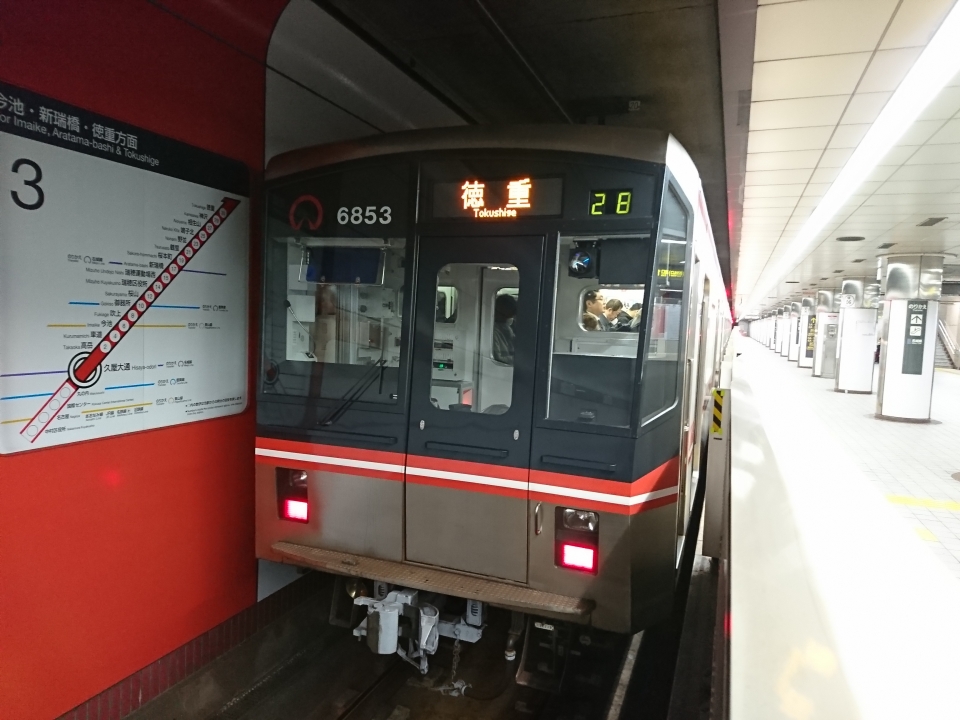 鉄レコ写真 1 乗車した列車 外観 乗車記録 乗りつぶし 名古屋駅から久屋大通駅 19年01月24日 By かつのりんさん レイルラボ Raillab