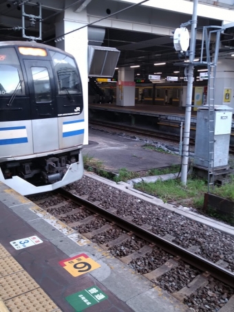 千葉駅から品川駅の乗車記録(乗りつぶし)写真