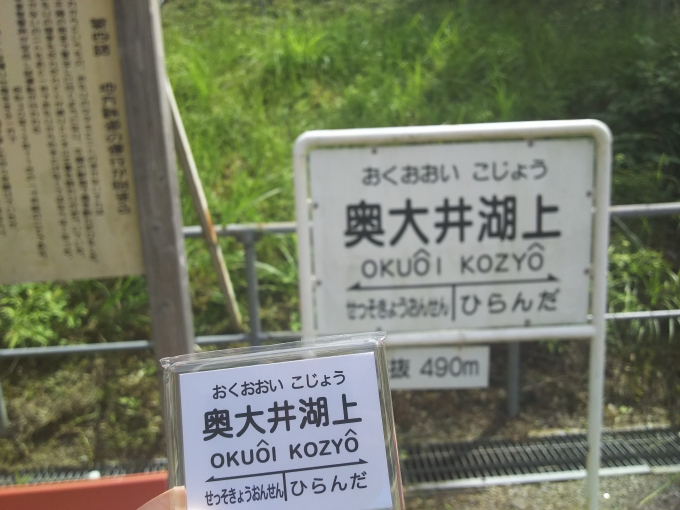 鉄道乗車記録の写真:鉄道グッズ(2)        「奥大井湖上駅のマグネットは井川駅の窓口で購入しました。」