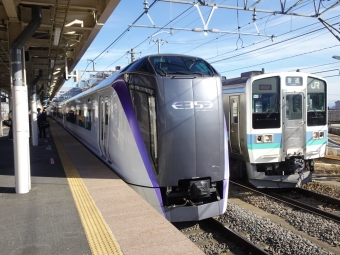 小淵沢駅から松本駅の乗車記録(乗りつぶし)写真