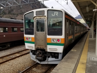 横川駅から磯部駅の乗車記録(乗りつぶし)写真