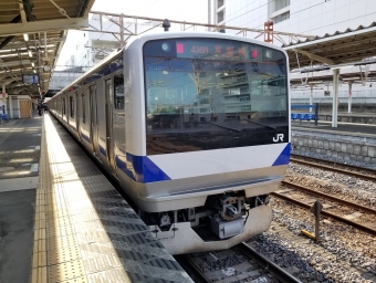 水戸駅から土浦駅の乗車記録(乗りつぶし)写真