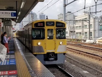 高田馬場駅から小川駅の乗車記録(乗りつぶし)写真