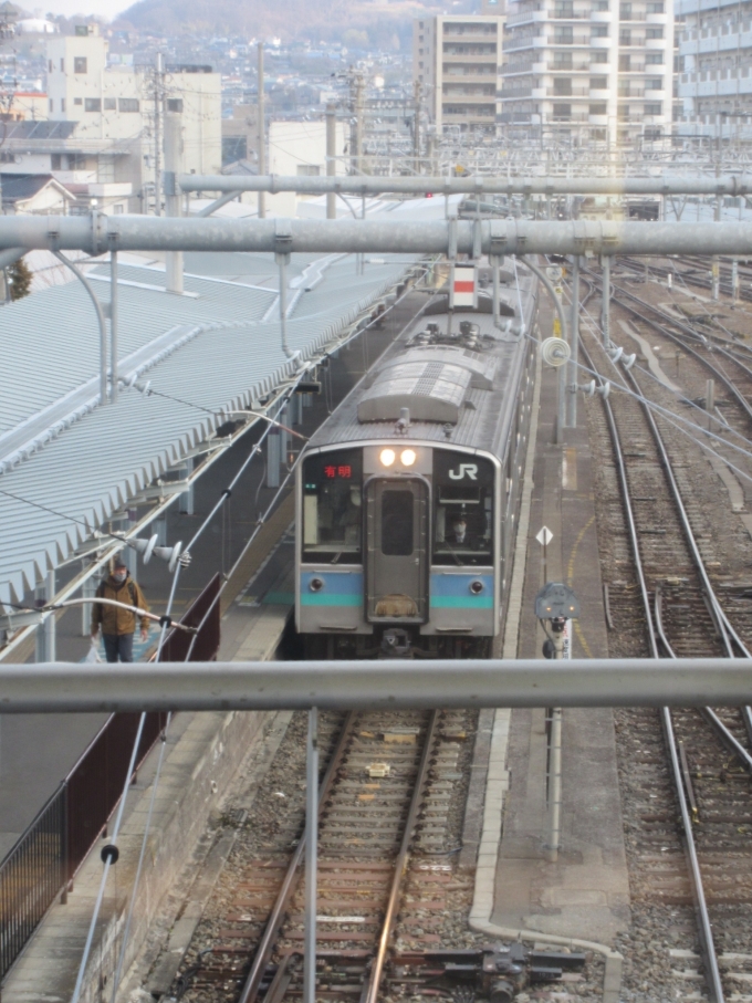 鉄道乗車記録の写真:列車・車両の様子(未乗車)(2)        「大糸線の列車、夏には乗れるかなぁ。」