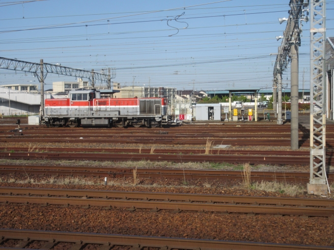 鉄道乗車記録の写真:列車・車両の様子(未乗車)(2)        「間違えたおかげで(?)稲沢駅で貨物列車に出会えました。次はこの駅に来ようと思います。」
