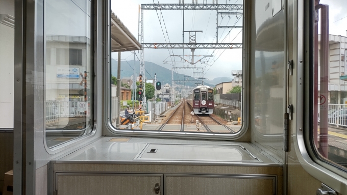 鉄道乗車記録の写真:車窓・風景(1)        「今年はまだ「祇園祭」HMの車両に乗れてません。昨日も反対側の車両がHM付きでした(残念)」