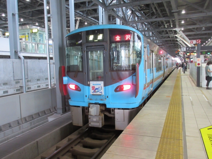 鉄道乗車記録の写真(9)        「IRいしかわ鉄道 金沢駅行きの列車です。
」