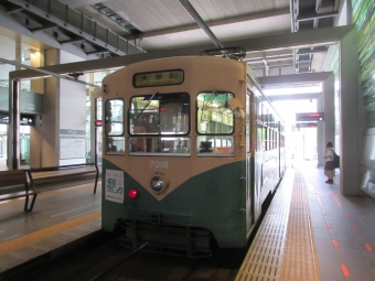 南富山駅前停留場から富山駅停留場の乗車記録(乗りつぶし)写真