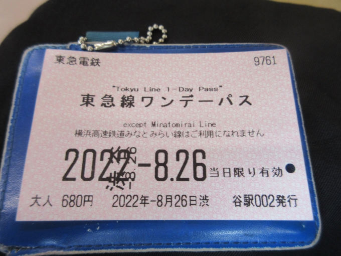 鉄道乗車記録の写真:きっぷ(2)        「東急電鉄ワンデーパスは680円です。」
