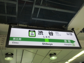 東京駅から渋谷駅:鉄道乗車記録の写真