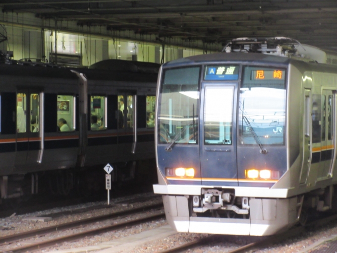 鉄道乗車記録の写真:列車・車両の様子(未乗車)(2)        「「尼崎」行きは初めて見ました。」