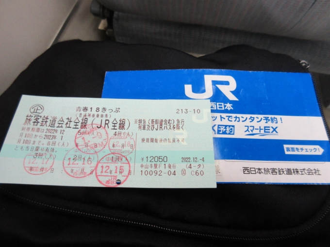 鉄道乗車記録の写真:きっぷ(1)          「名古屋駅から18きっぷを利用します。」