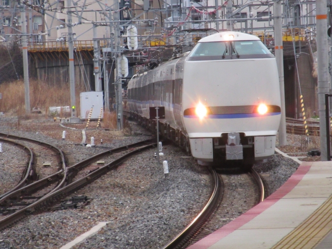 鉄道乗車記録の写真:列車・車両の様子(未乗車)(3)        「特急サンダーバードです。」