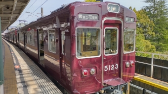 曽根駅から雲雀丘花屋敷駅の乗車記録(乗りつぶし)写真