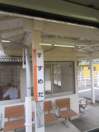 写真:雀田駅の駅名看板