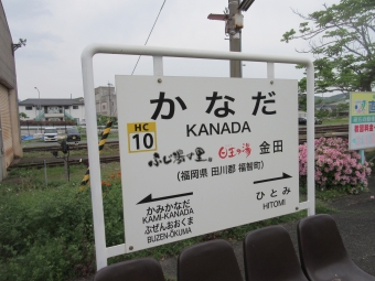 金田駅から直方駅の乗車記録(乗りつぶし)写真