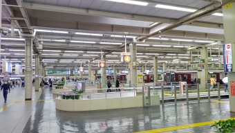 山本駅から大阪梅田駅の乗車記録(乗りつぶし)写真