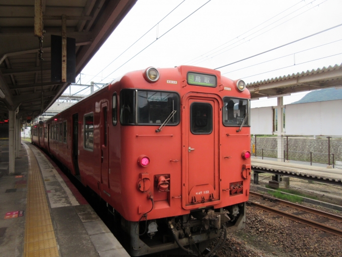鉄道乗車記録の写真:乗車した列車(外観)(1)        「城崎温泉駅から餘部駅まで乗車します」