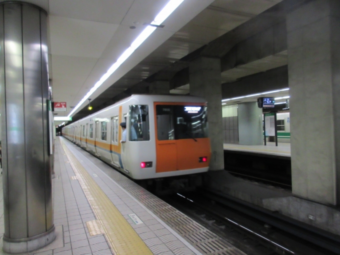 鉄道乗車記録の写真:乗車した列車(外観)(1)          「堺筋本町駅まで乗るつもりでしたが、　森ノ宮駅から環状線に乗り換える方が早いと思ったので急遽降りました。」
