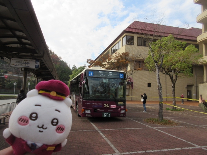 鉄道乗車記録の写真:旅の思い出(6)        「阪急バスのちいかわ号です、間近で見たのは初めてです。」