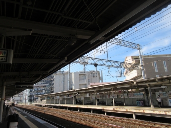 富田駅から十三駅の乗車記録(乗りつぶし)写真