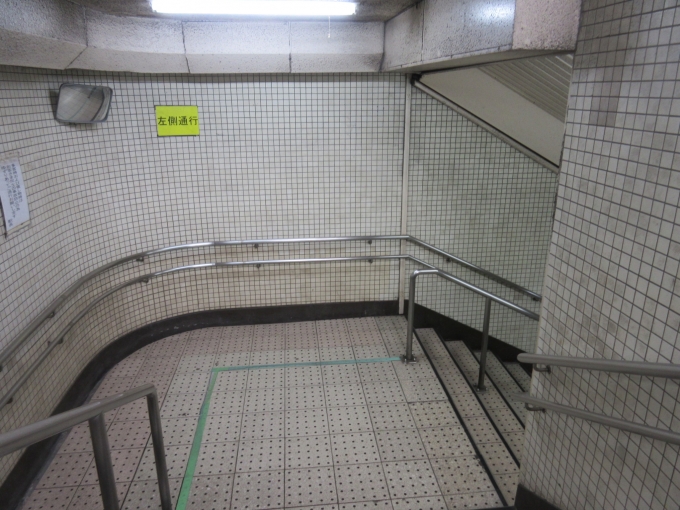 鉄道乗車記録の写真:駅舎・駅施設、様子(12)        「改札出て地上へ出る階段も素敵です。」